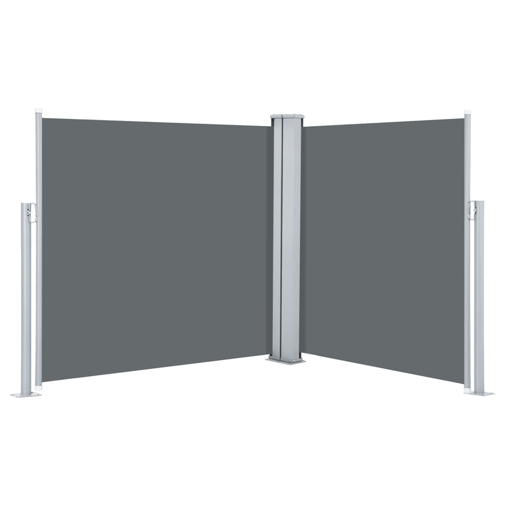 Uttrekkbar sidemarkise 120x600 cm antrasitt
