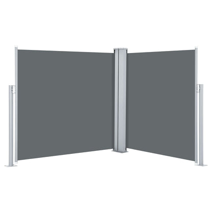 Uttrekkbar sidemarkise 120x600 cm antrasitt