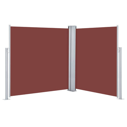 Uttrekkbar sidemarkise 140x600 cm brun