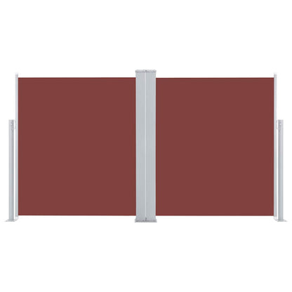 Uttrekkbar sidemarkise 140x600 cm brun