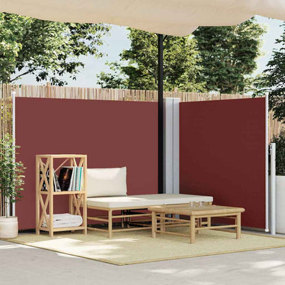 Uttrekkbar sidemarkise 140x600 cm brun