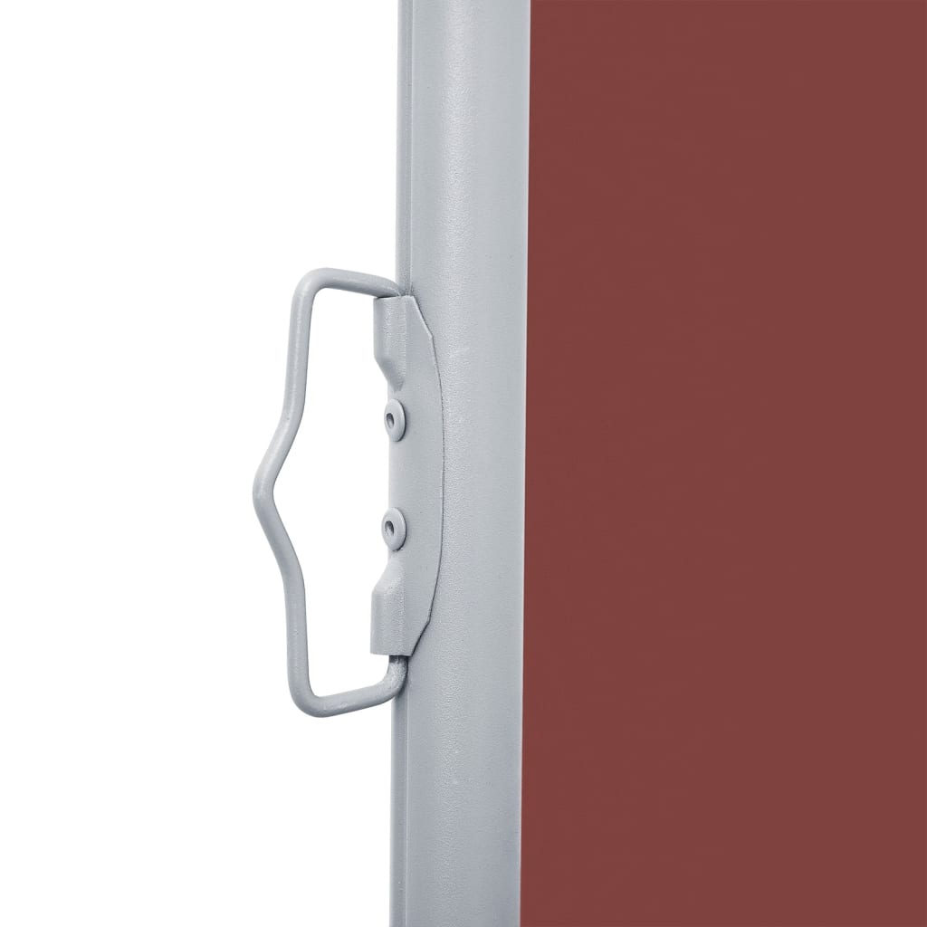 Uttrekkbar sidemarkise 100x1000 cm brun
