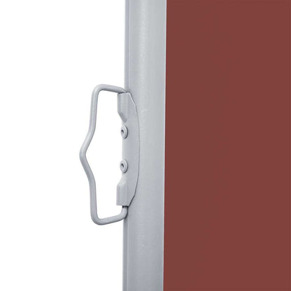 Uttrekkbar sidemarkise 120x1000 cm brun