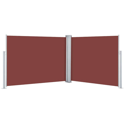 Uttrekkbar sidemarkise 140x1000 cm brun