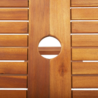 Sammenleggbart hagebord 135x85x75 cm heltre akasie
