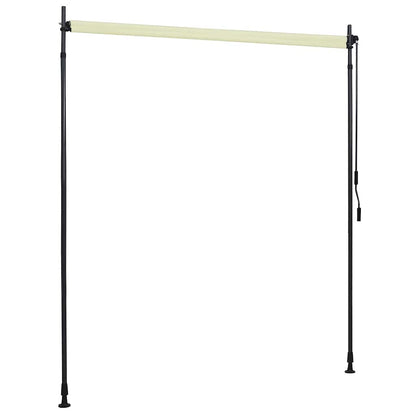 Utendørs rullegardin 200x270 cm kremhvit
