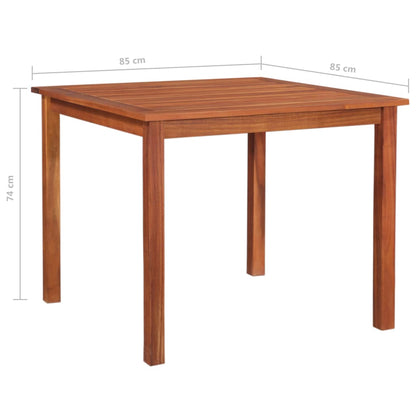 Hagebord 85x85x74 cm heltre akasie
