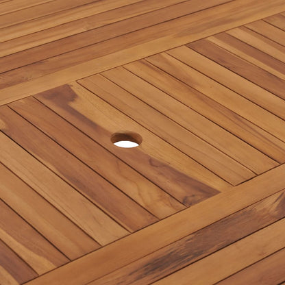 Hagebord 150x150x75 cm heltre teak