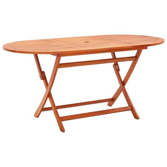 Sammenleggbart hagebord 160x85x74 cm heltre eukalyptus