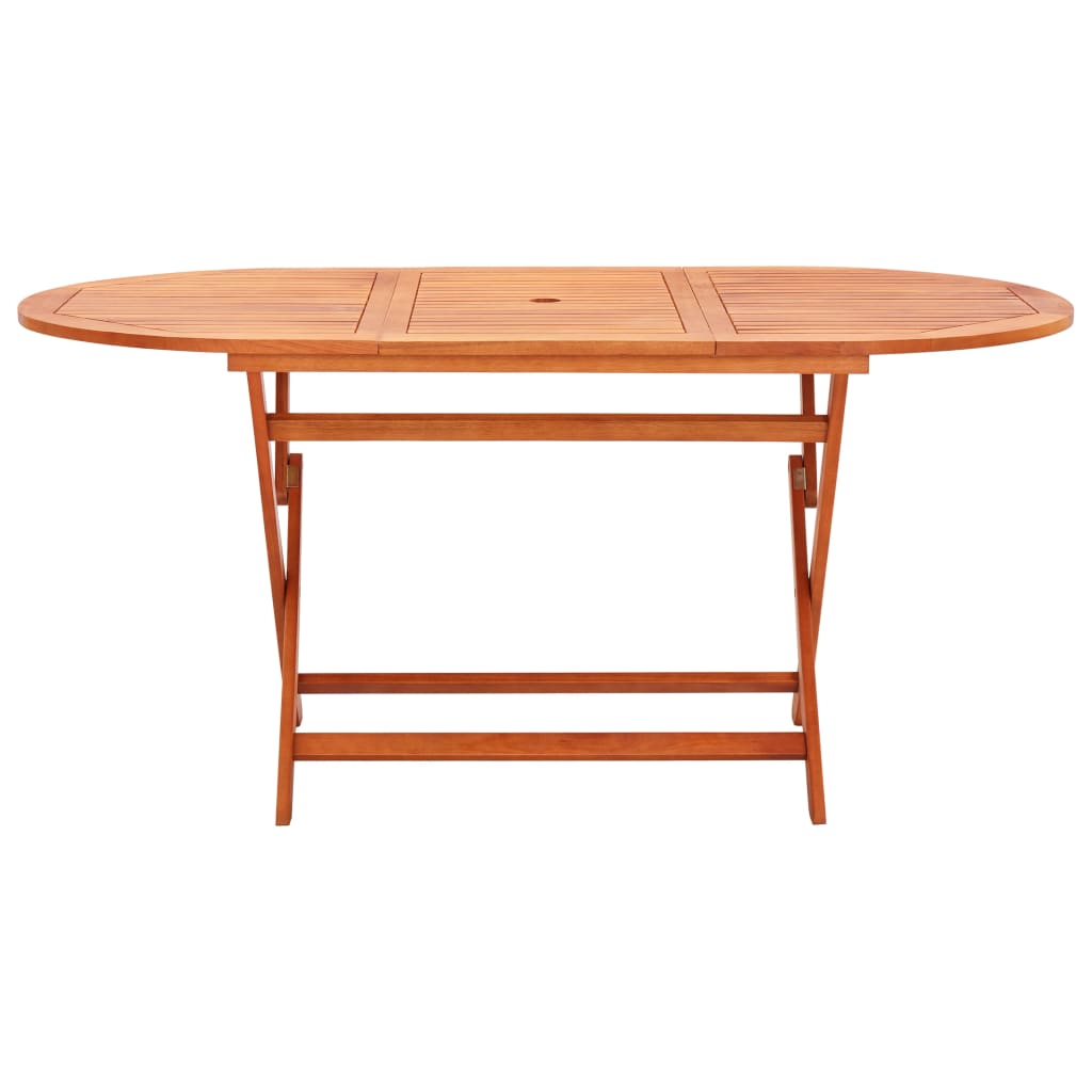 Sammenleggbart hagebord 160x85x74 cm heltre eukalyptus