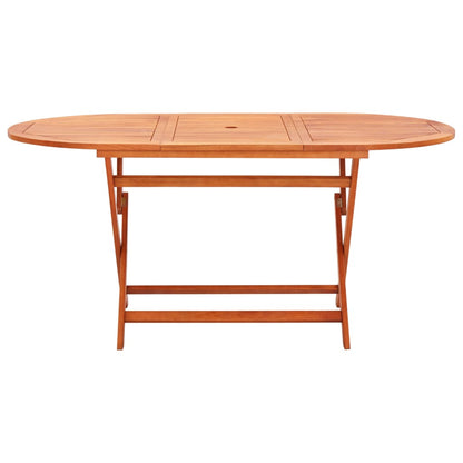 Sammenleggbart hagebord 160x85x74 cm heltre eukalyptus