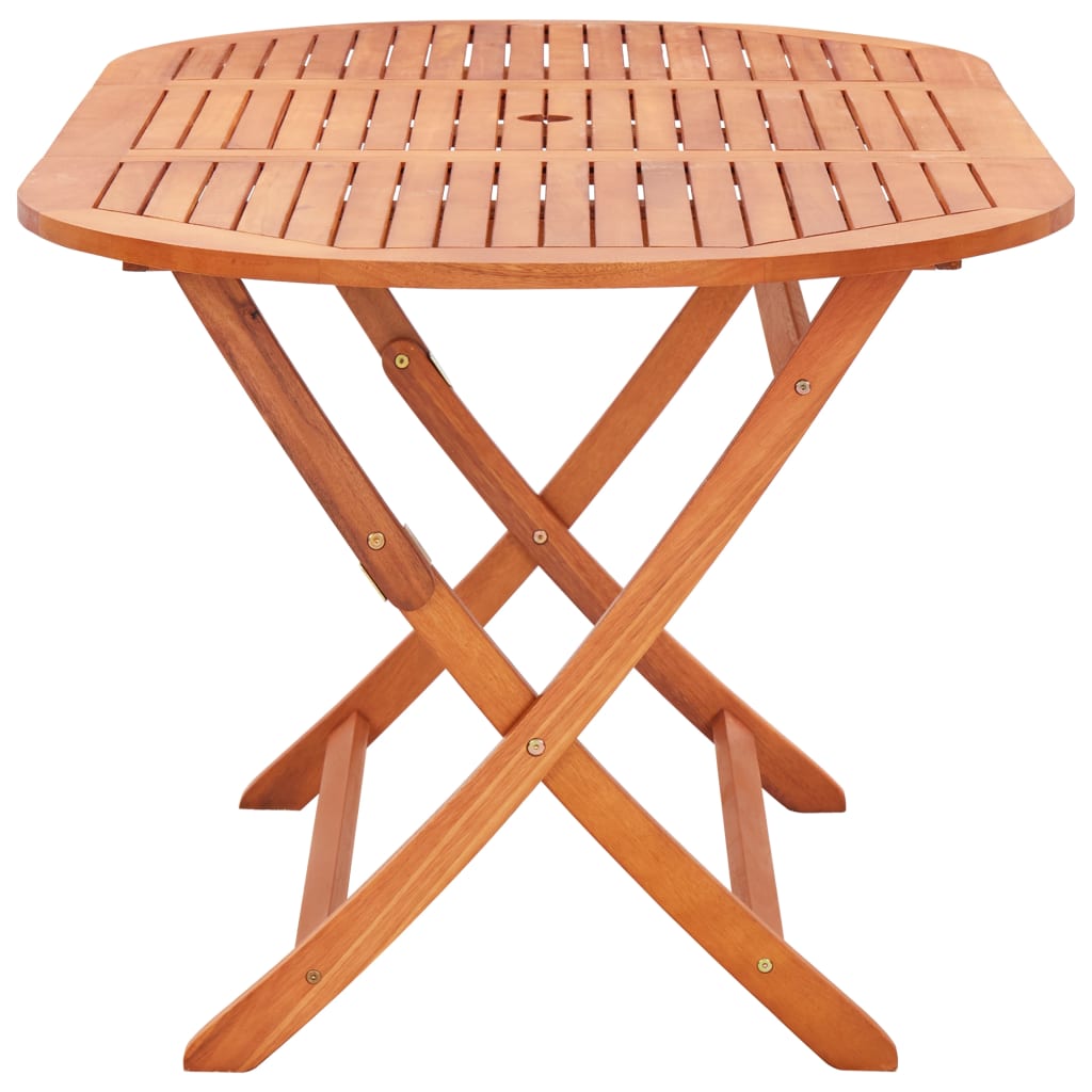 Sammenleggbart hagebord 160x85x74 cm heltre eukalyptus