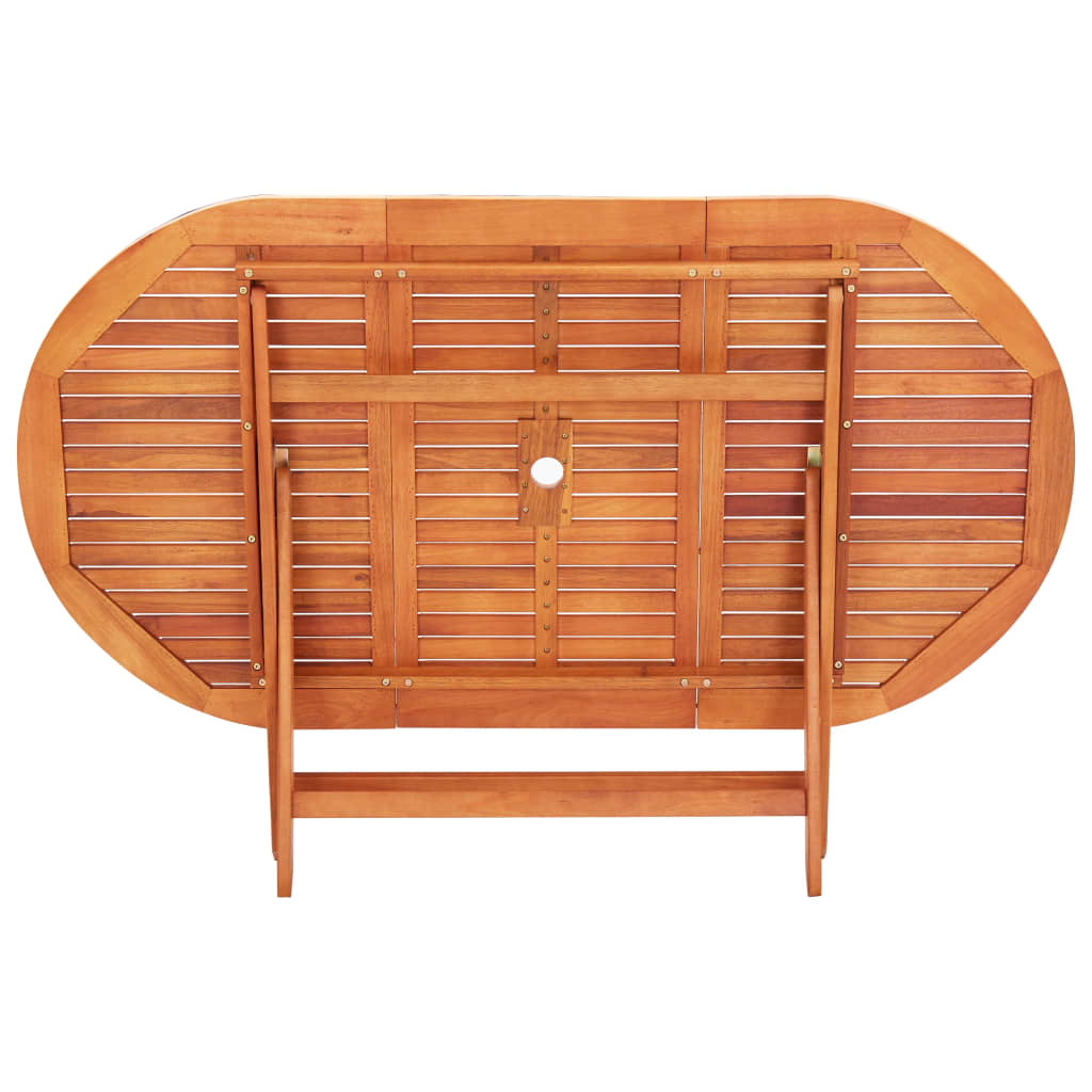 Sammenleggbart hagebord 160x85x74 cm heltre eukalyptus