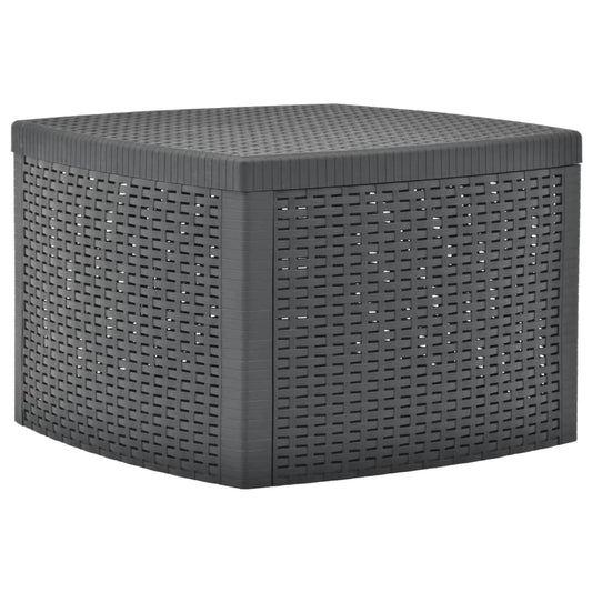 Sidebord antrasitt 54x54x36,5 cm plast