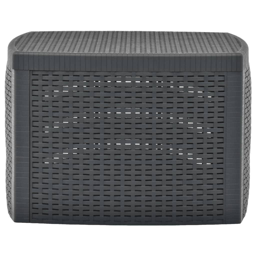 Sidebord antrasitt 54x54x36,5 cm plast
