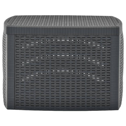 Sidebord antrasitt 54x54x36,5 cm plast