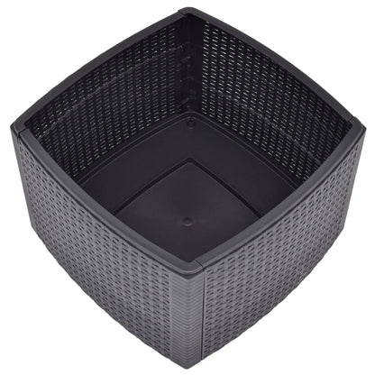 Sidebord mocca 54x54x36,5 cm plast