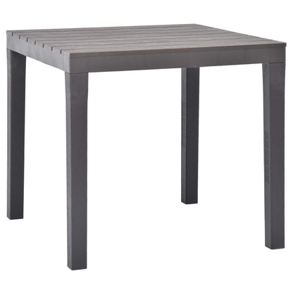 Hagebord mocca 78x78x72 cm plast