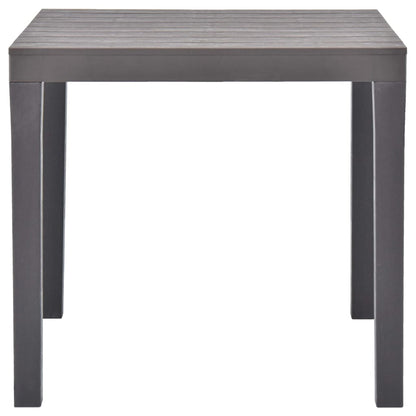 Hagebord mocca 78x78x72 cm plast