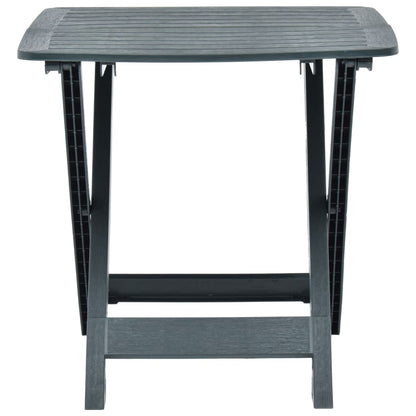 Sammenleggbart hagebord grønn 79x72x70 cm plast
