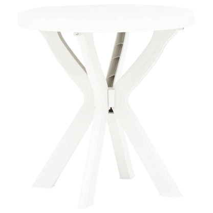 Bistrobord hvit Ø70 cm plast
