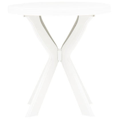 Bistrobord hvit Ø70 cm plast