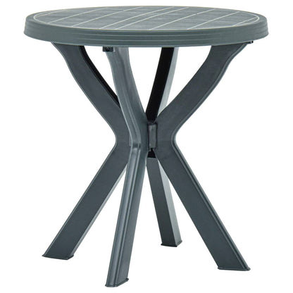 Bistrobord grønn Ø70 cm plast