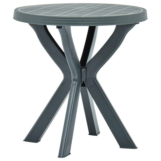 Bistrobord grønn Ø70 cm plast