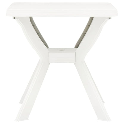 Bistrobord hvit 70x70x72 cm plast