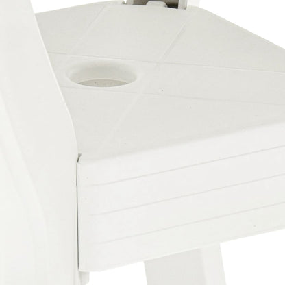 Bistrobord hvit 70x70x72 cm plast