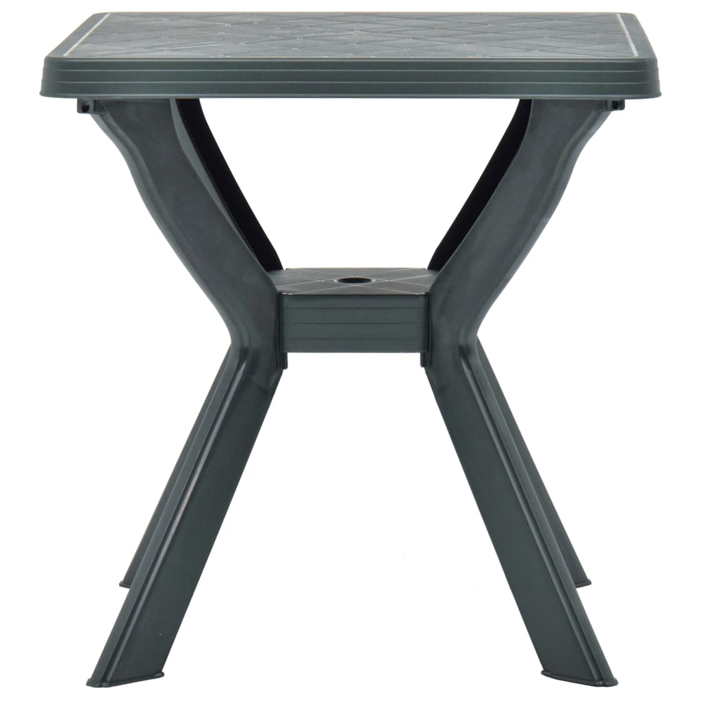 Bistrobord grønn 70x70x72 cm plast