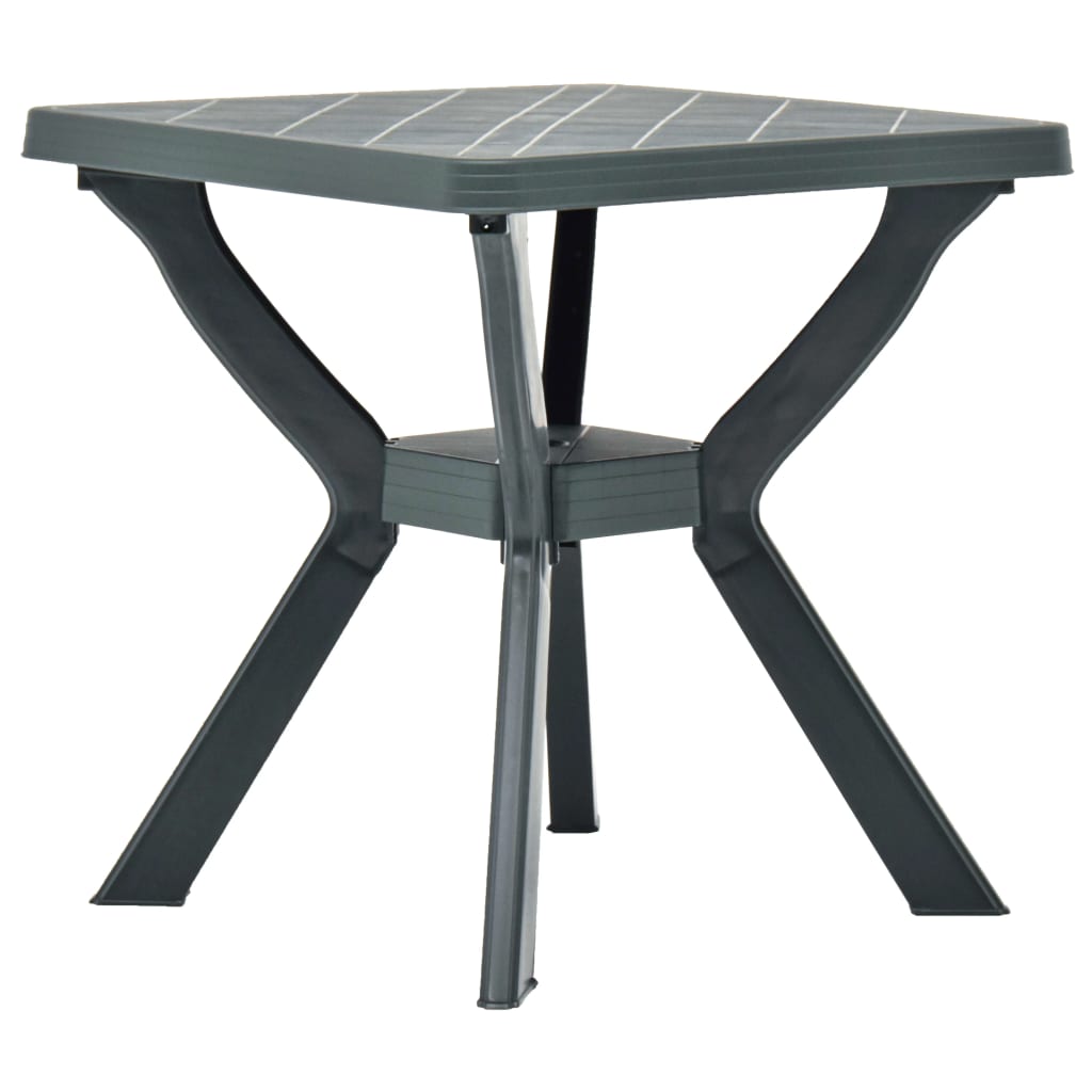 Bistrobord grønn 70x70x72 cm plast