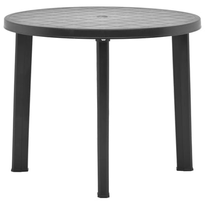 Hagebord antrasitt 89 cm plast