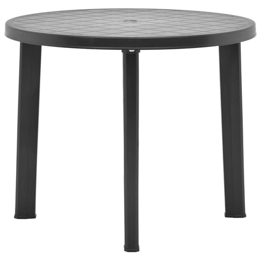 Hagebord antrasitt 89 cm plast
