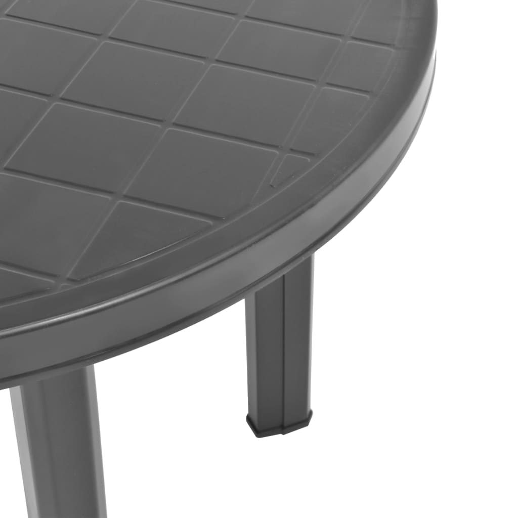 Hagebord antrasitt 89 cm plast