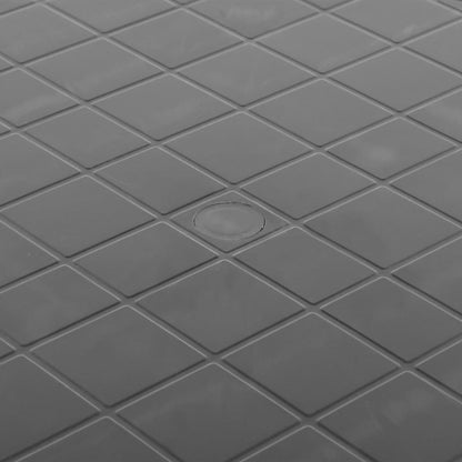 Hagebord antrasitt 89 cm plast