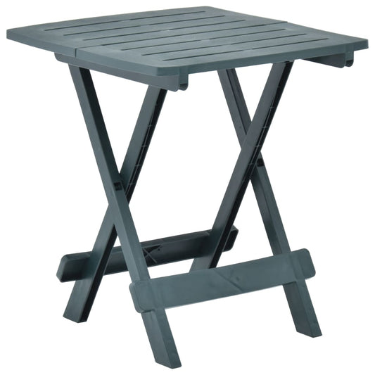Sammenleggbart hagebord grønn 45x43x50 cm plast