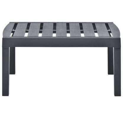 Hagebord antrasitt 78x55x38 cm plast