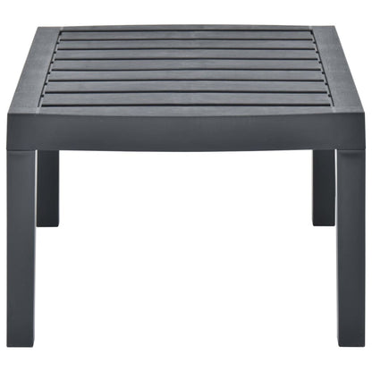 Hagebord antrasitt 78x55x38 cm plast