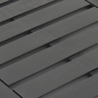 Hagebord antrasitt 78x55x38 cm plast
