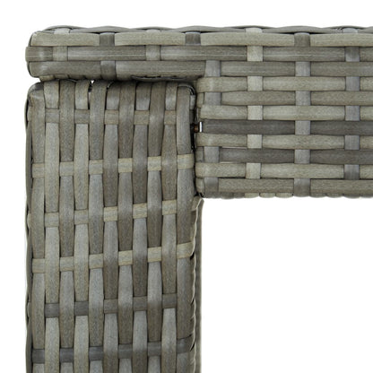 Utendørs barbord grå 100x60,5x110,5 cm polyrotting