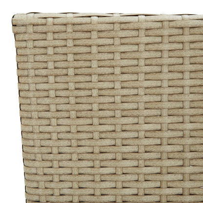 Utendørs spisestoler 2 stk polyrotting beige