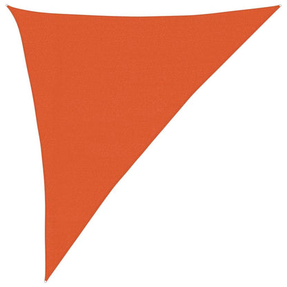 Solseil 160 g/m² trekantet oransje 3x4x5 m HDPE