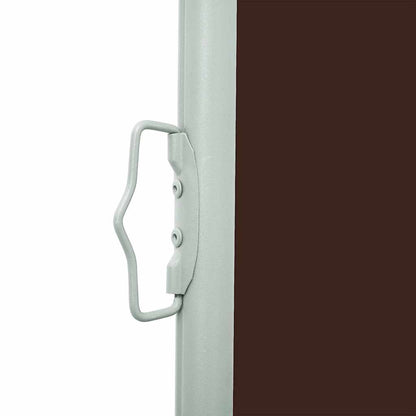 Uttrekkbar sidemarkise 140x600 cm brun