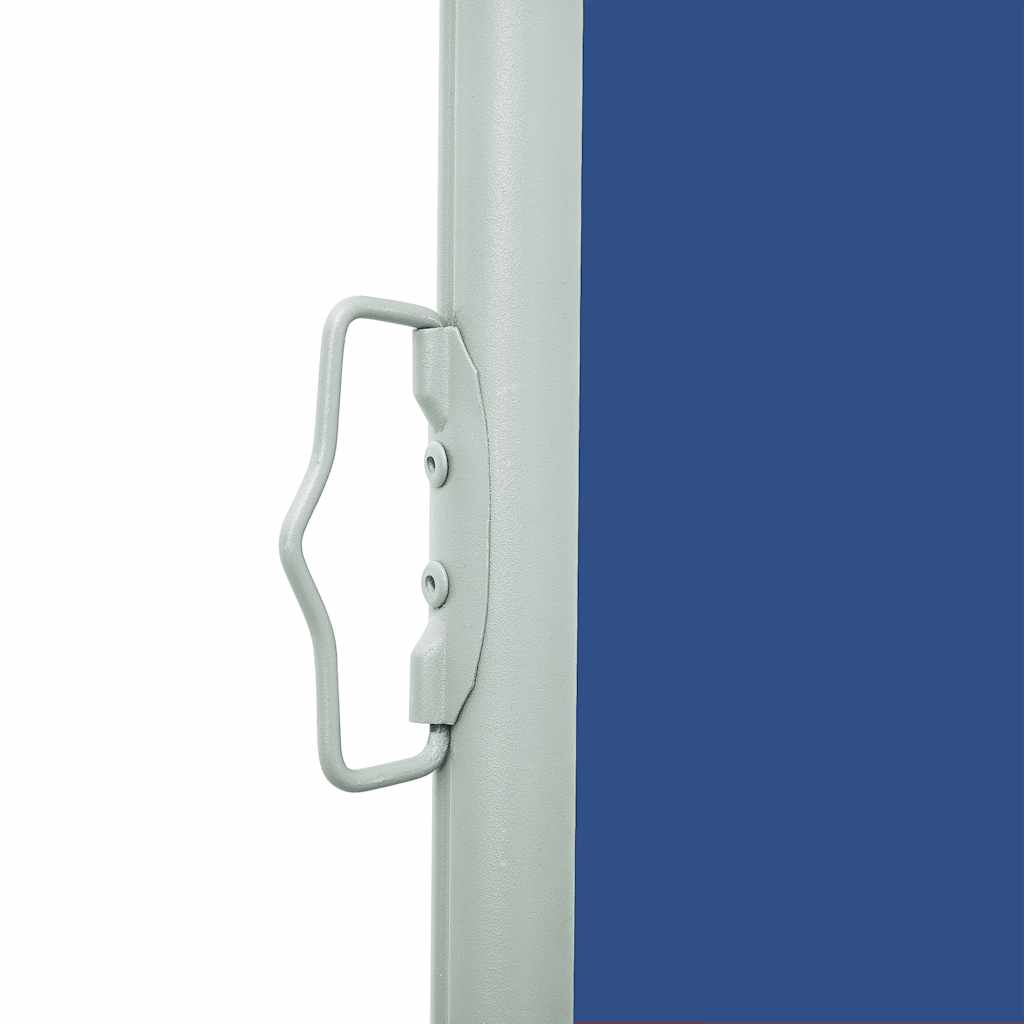 Uttrekkbar sidemarkise 600x160 cm blå