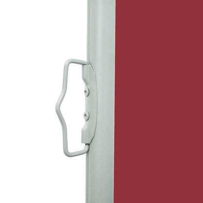 Uttrekkbar sidemarkise 600x160 cm rød