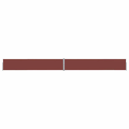 Uttrekkbar sidemarkise 140x1200 cm brun