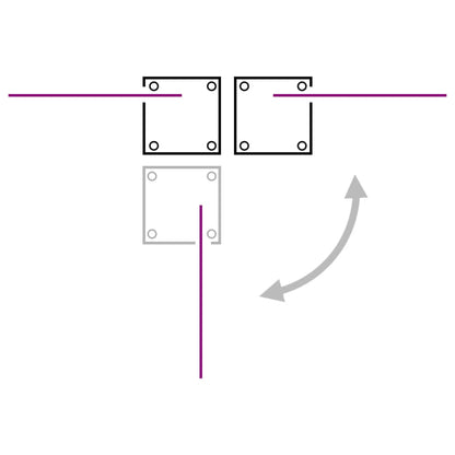 Uttrekkbar sidemarkise 140x1200 cm brun