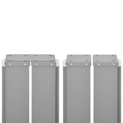 Uttrekkbar sidemarkise 140x1200 cm brun