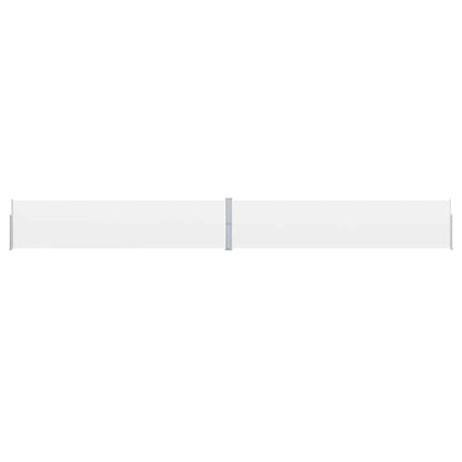 Uttrekkbar sidemarkise 170x1200 cm kremhvit